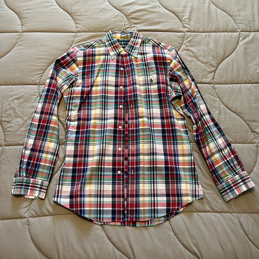 Ralph Lauren Custom Fit Men’s Plaid Button Down